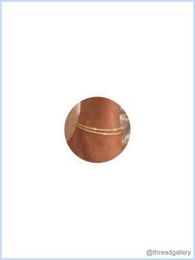 14K Gold Plated Layered Anklet Adjustable Chain Ankle Bracelet